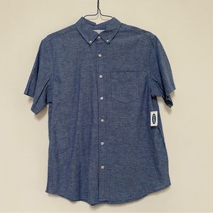 Old Navy Men’s Buttoned Linen Blend Shirt NWT Size M